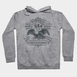 America 1776 Land Of The Free Hoodie